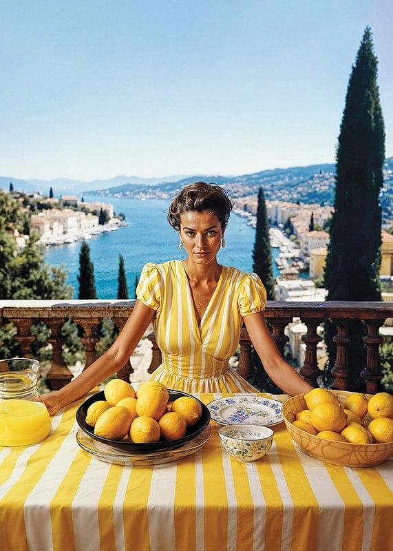 Femme Et Citrons-12