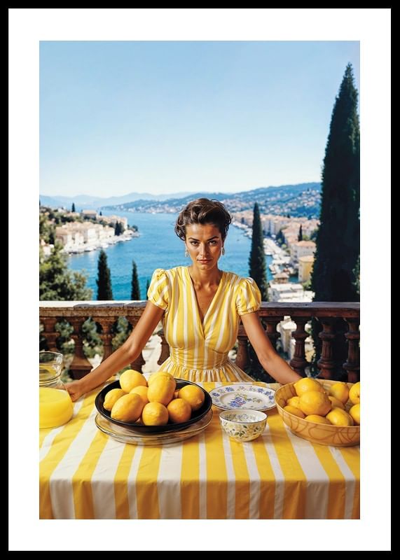 Femme Et Citrons-12