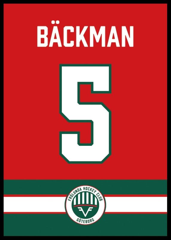 Frölunda HC Legendar #5 Bäckman-12