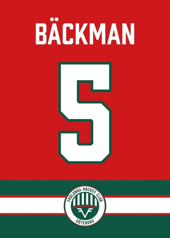 Frölunda HC Legendar #5 Bäckman-12