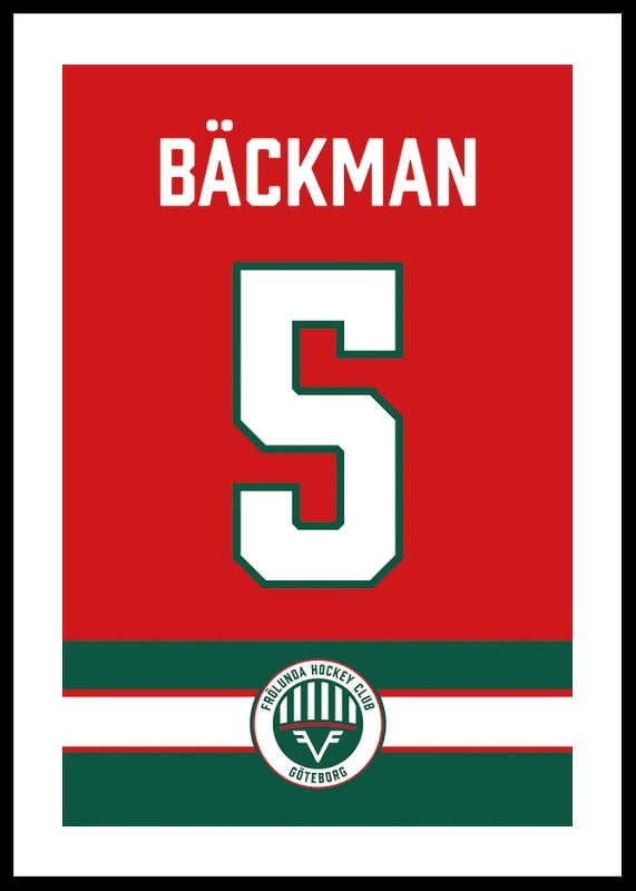 Frölunda HC Legendar #5 Bäckman-12