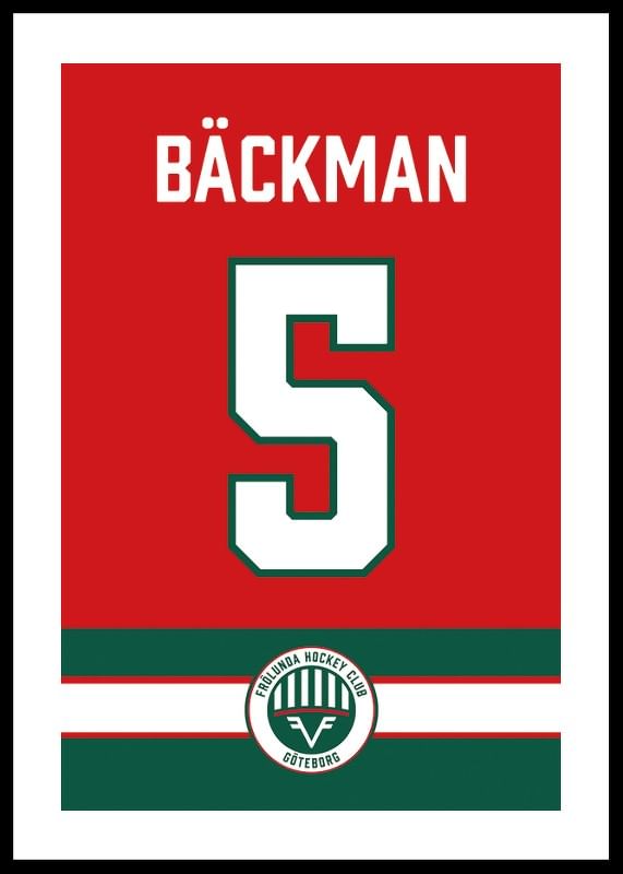 Frölunda HC Legendar #5 Bäckman-12