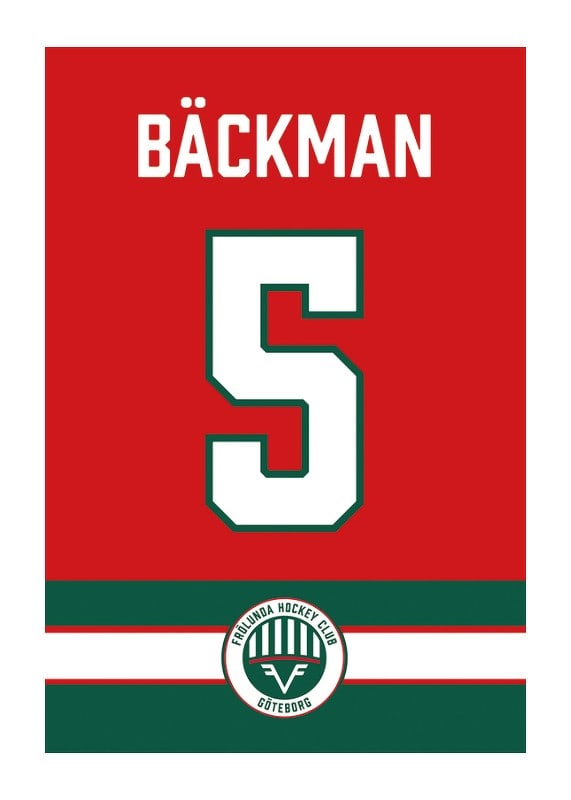 Poster Frölunda HC Legendar #5 Bäckman