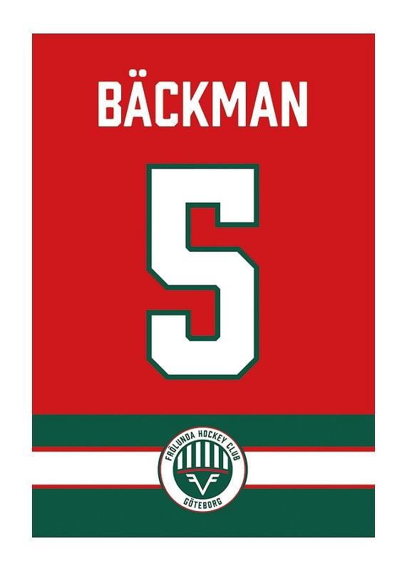 Poster Frölunda HC Legendar #5 Bäckman