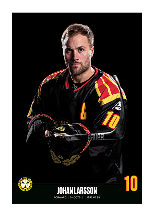 Poster Johan Larsson #10 Brynäs IF 2023/2024