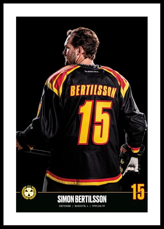 Poster Simon Bertilsson #15 Brynäs IF 2023/2024