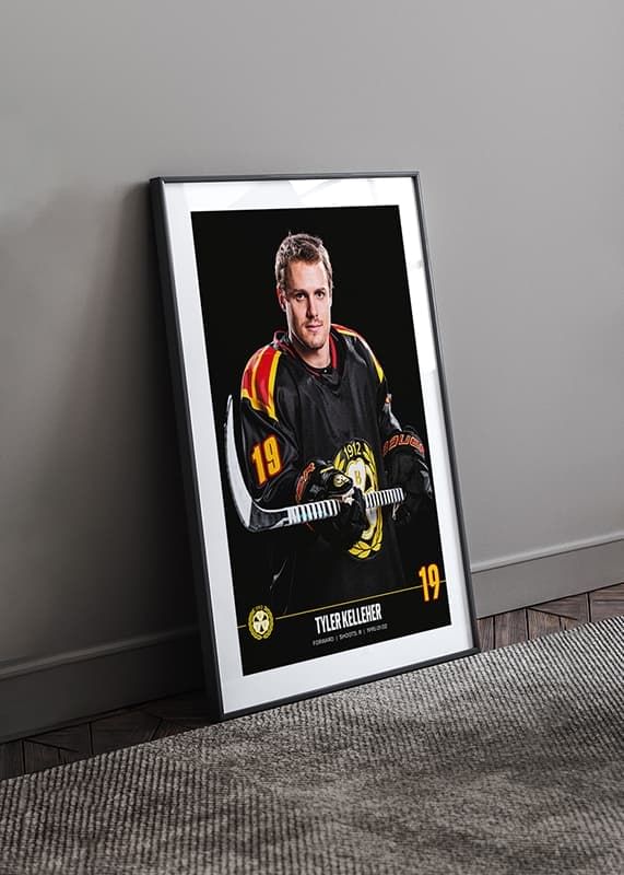Poster Tyler Kelleher #19 Brynäs IF 2023/2024 crossfade