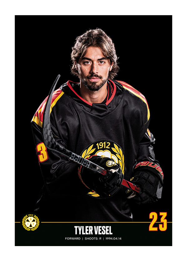Poster Tyler Vesel #23 Brynäs IF 2023/2024