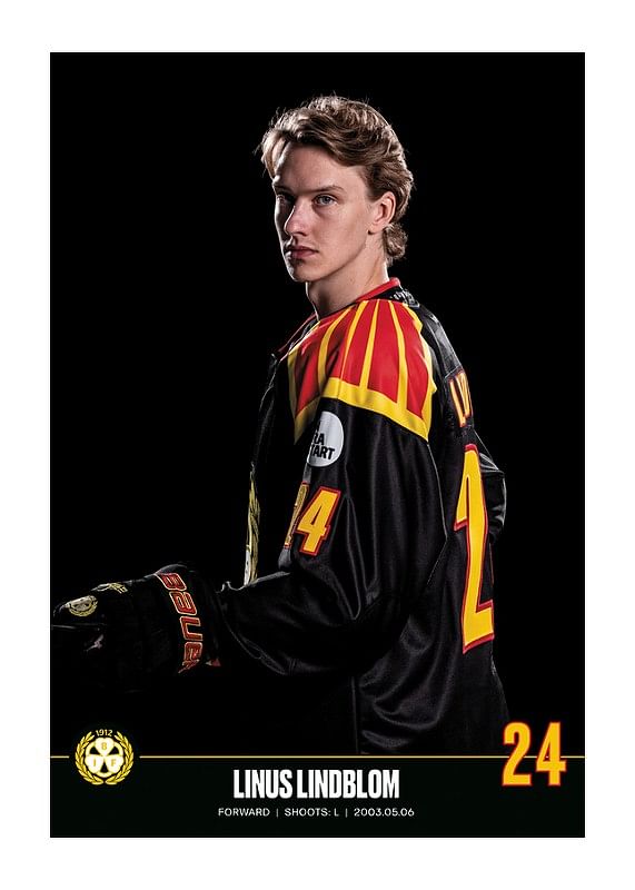 Poster Linus Lindblom #24 Brynäs IF 2023/2024