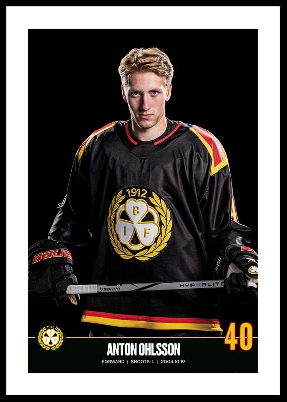 Poster Anton Ohlsson #40 Brynäs IF 2023/2024