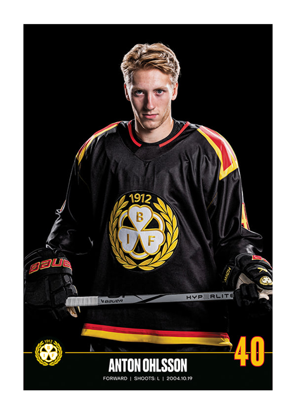 Poster Anton Ohlsson #40 Brynäs IF 2023/2024