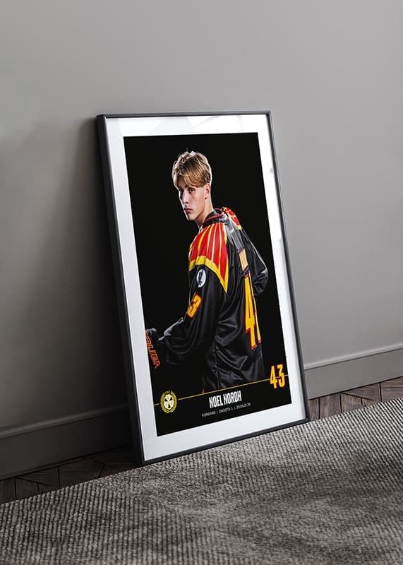 Poster Noel Nordh #43 Brynäs IF 2023/2024 crossfade