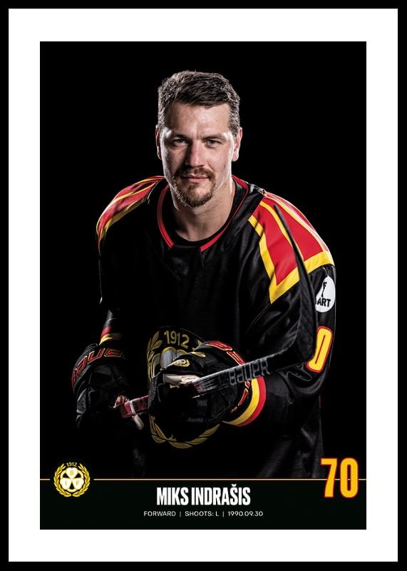 Poster Miks Indrašis #70 Brynäs IF 2023/2024