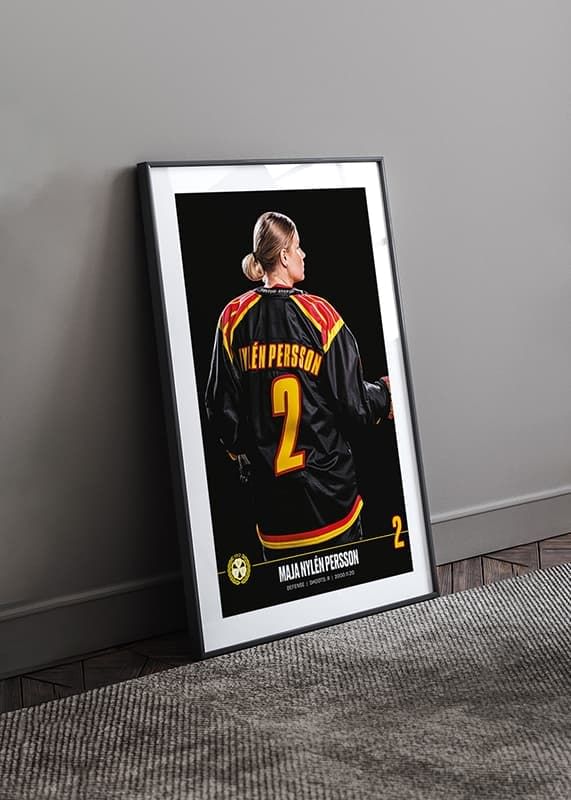 Poster Maja Nylén Persson #2 Brynäs IF 2023/2024 crossfade