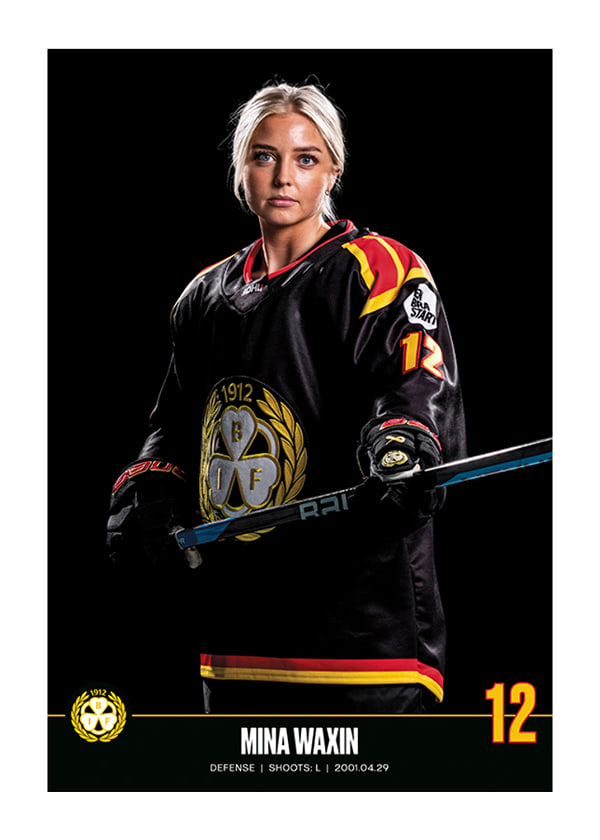 Poster Mina Waxin #12 Brynäs IF 2023/2024
