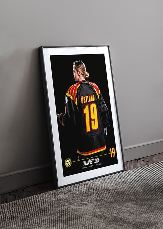 Poster Julia Östlund #19 Brynäs IF 2023/2024 crossfade