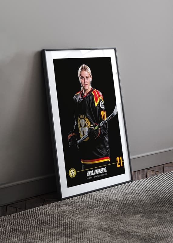 Poster Hilda Ljungberg #21 Brynäs IF 2023/2024 crossfade