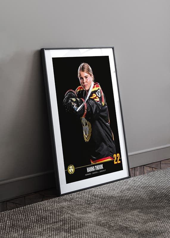 Poster Hanna Thuvik #22 Brynäs IF 2023/2024 crossfade