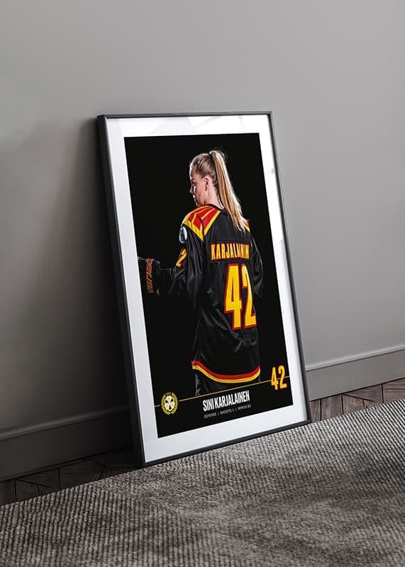 Poster Sini Karjalainen #42 Brynäs IF 2023/2024 crossfade