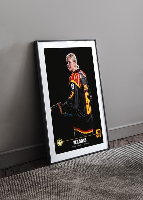 Poster Maja Ålenius #57 Brynäs IF 2023/2024 crossfade