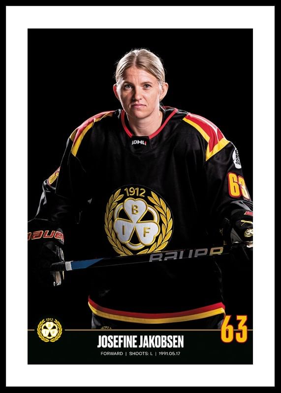 Poster Josefine Jakobsen #63 Brynäs IF 2023/2024