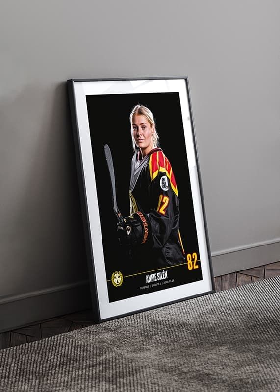 Poster Annie Silén #82 Brynäs IF 2023/2024 crossfade