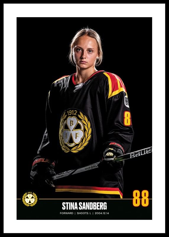 Poster Stina Sandberg #88 Brynäs IF 2023/2024