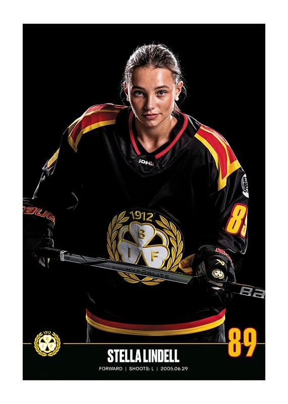 Poster Stella Lindell #89 Brynäs IF 2023/2024