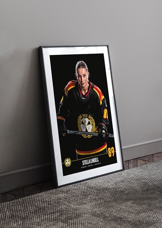 Poster Stella Lindell #89 Brynäs IF 2023/2024 crossfade
