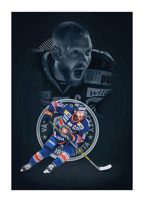 Poster Liam Reddox No5 Växjö Lakers
