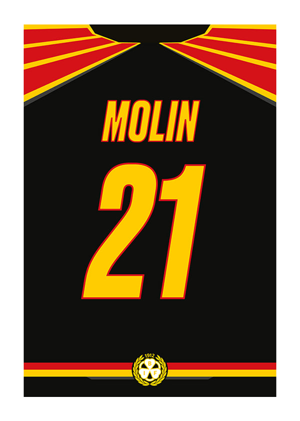 Poster Brynäs IF Legendar #21 Molin
