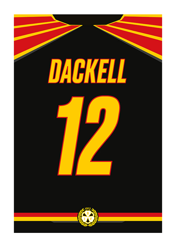 Poster Brynäs IF Legendar #12 Dackell