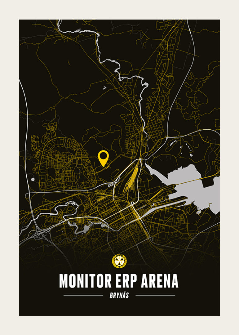 Brynäs IF Monitor ERP Arena Karta S/G-12