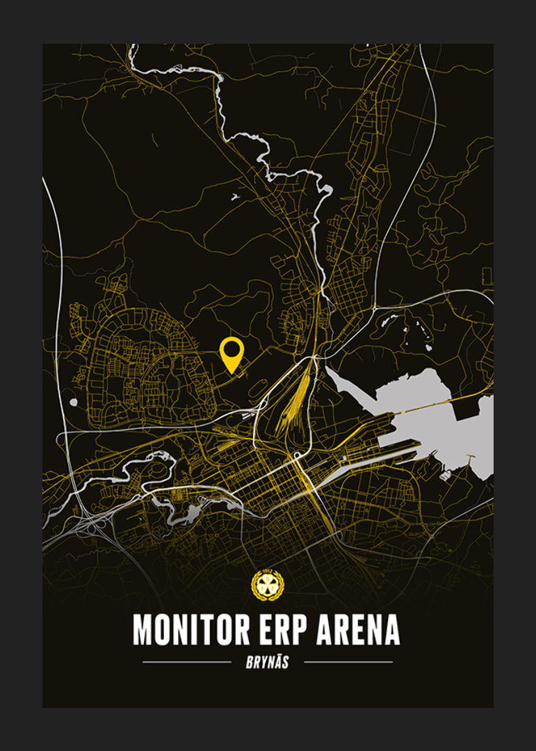 Brynäs IF Monitor ERP Arena Karta S/G-12