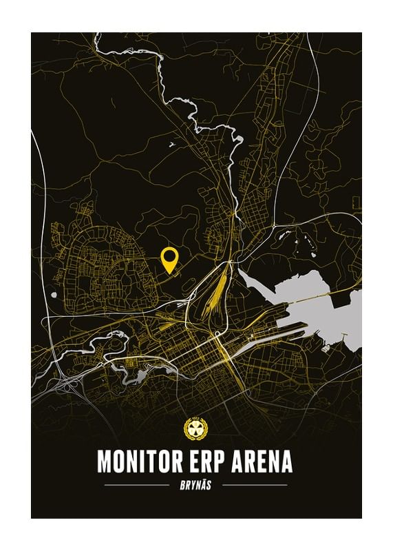 Poster Brynäs IF Monitor ERP Arena Karta S/G
