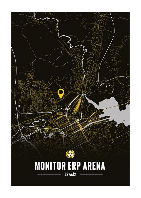 Brynäs IF Monitor ERP Arena Karta S/G-12
