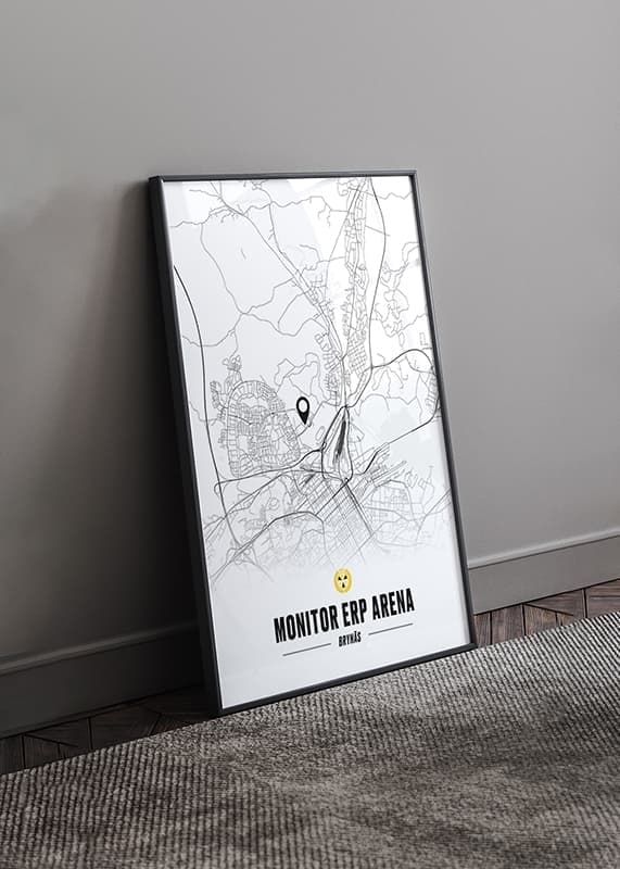 Poster Brynäs IF Monitor ERP Arena Karta crossfade