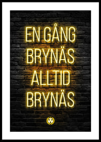 Brick Wall Slogan Brynäs IF-0