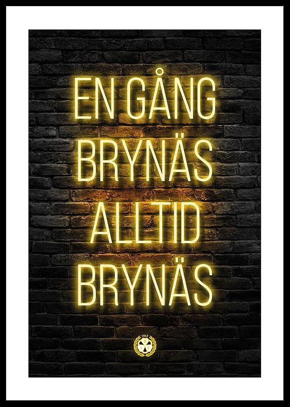 Brick Wall Slogan Brynäs IF-12