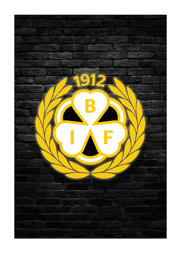 Poster Brick Wall Logo Brynäs IF
