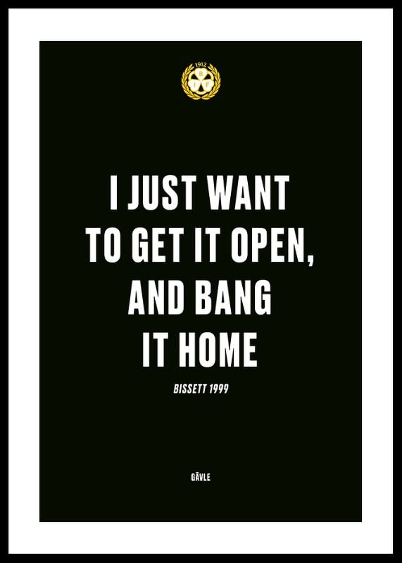 Poster Bang It Home Brynäs IF