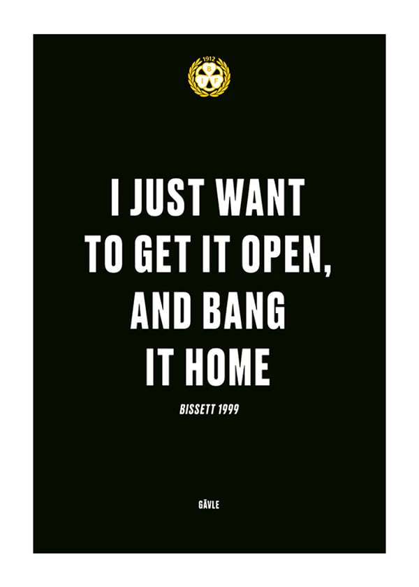 Poster Bang It Home Brynäs IF