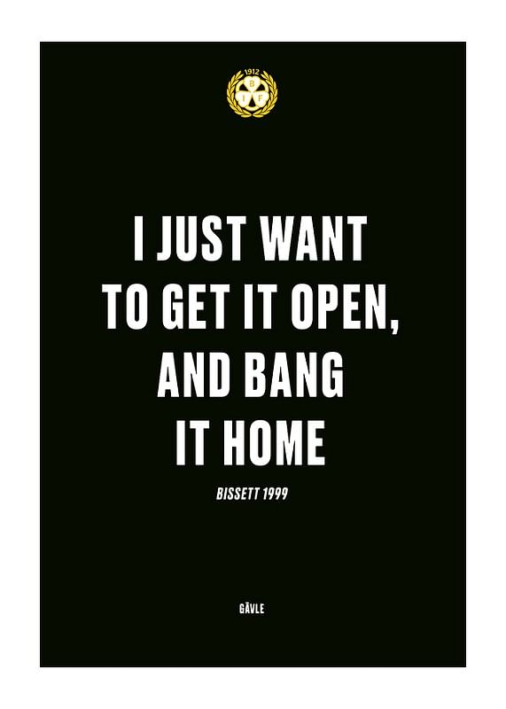 Poster Bang It Home Brynäs IF