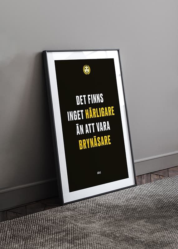Poster Det Finns Inget Härligare Brynäs IF crossfade