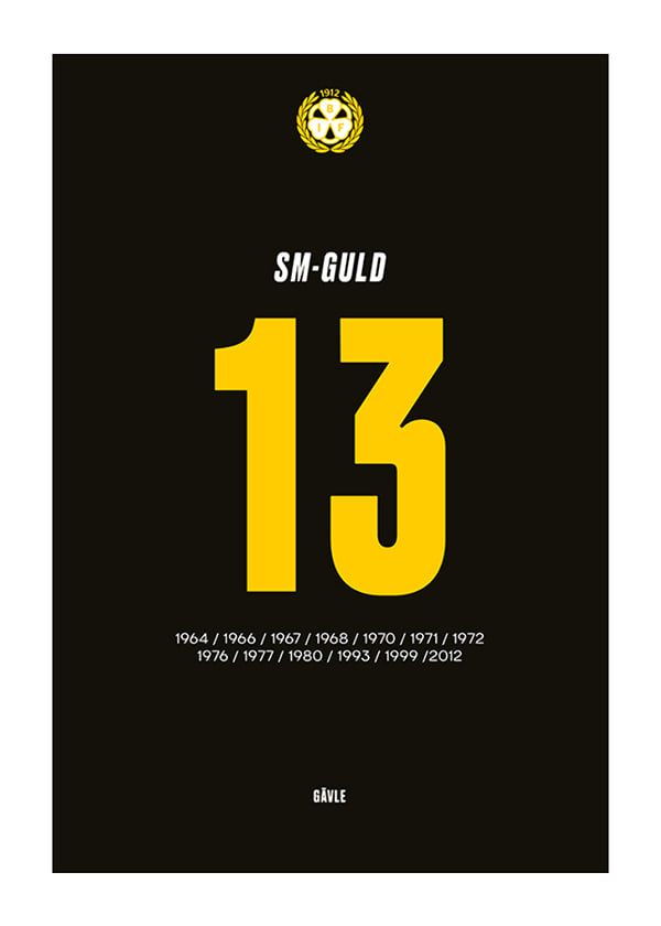 Poster 13 SM-Guld Brynäs IF