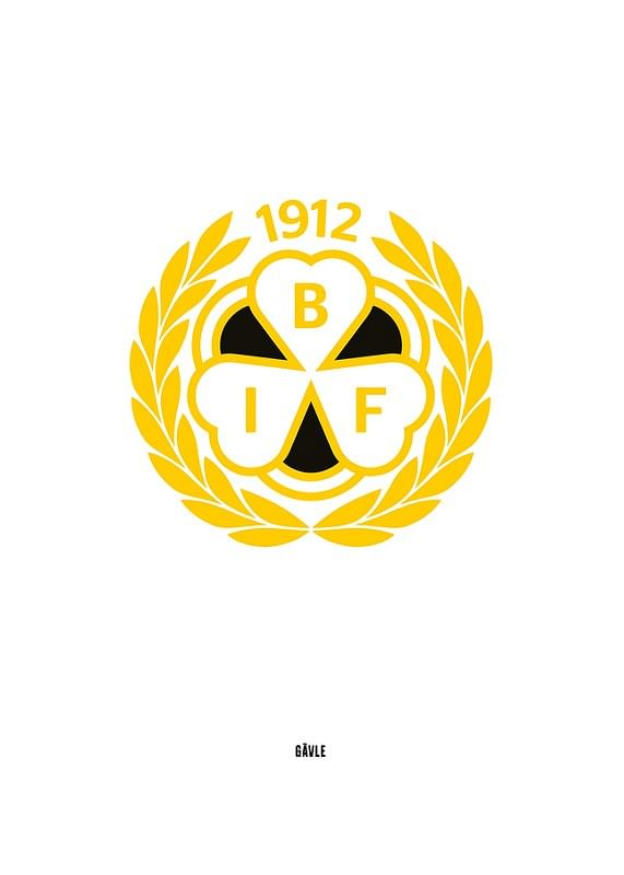 Poster Logo Brynäs IF Vit
