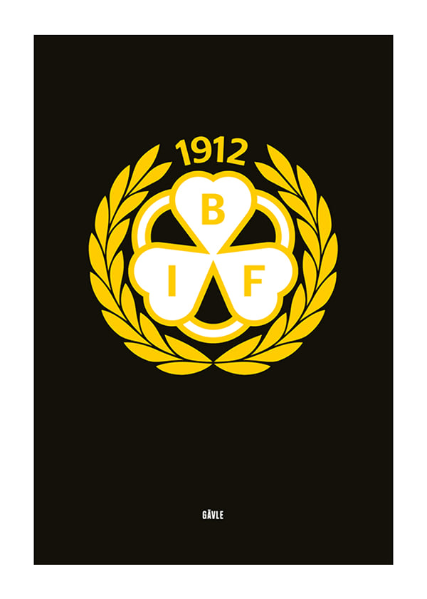 Poster Logo Brynäs IF Svart