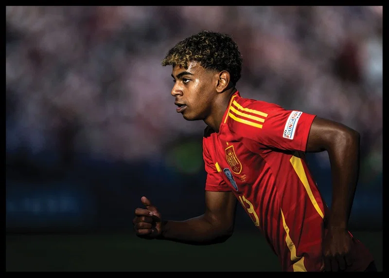 Lamine Yamal during the match against Croatia in UEFA Euro 2024-12