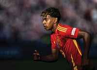Lamine Yamal during the match against Croatia in UEFA Euro 2024-3