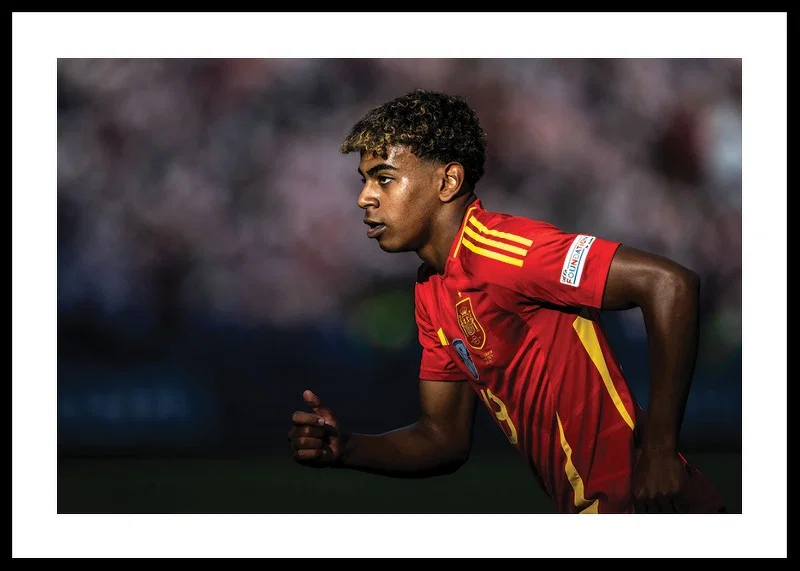 Lamine Yamal during the match against Croatia in UEFA Euro 2024-12